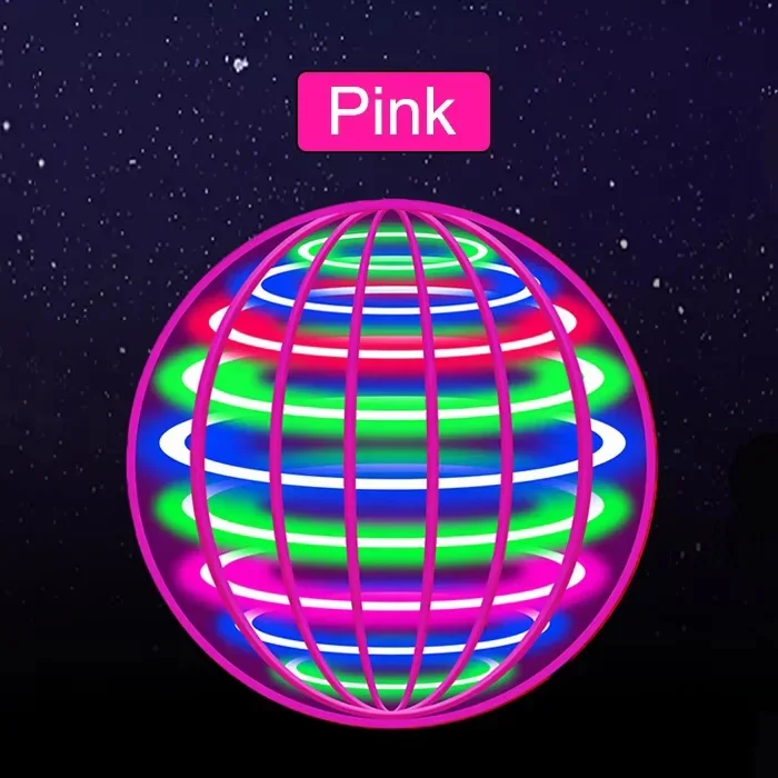 Fliegender Ball mit Farb-LED-Beleuchtung, Automatischer Bumerang-Ball, High-Tech Magischer Ball, Fliegendes Spielzeug mit Gyroskopischer Anti-Schwerkraft-Funktion für Kinder