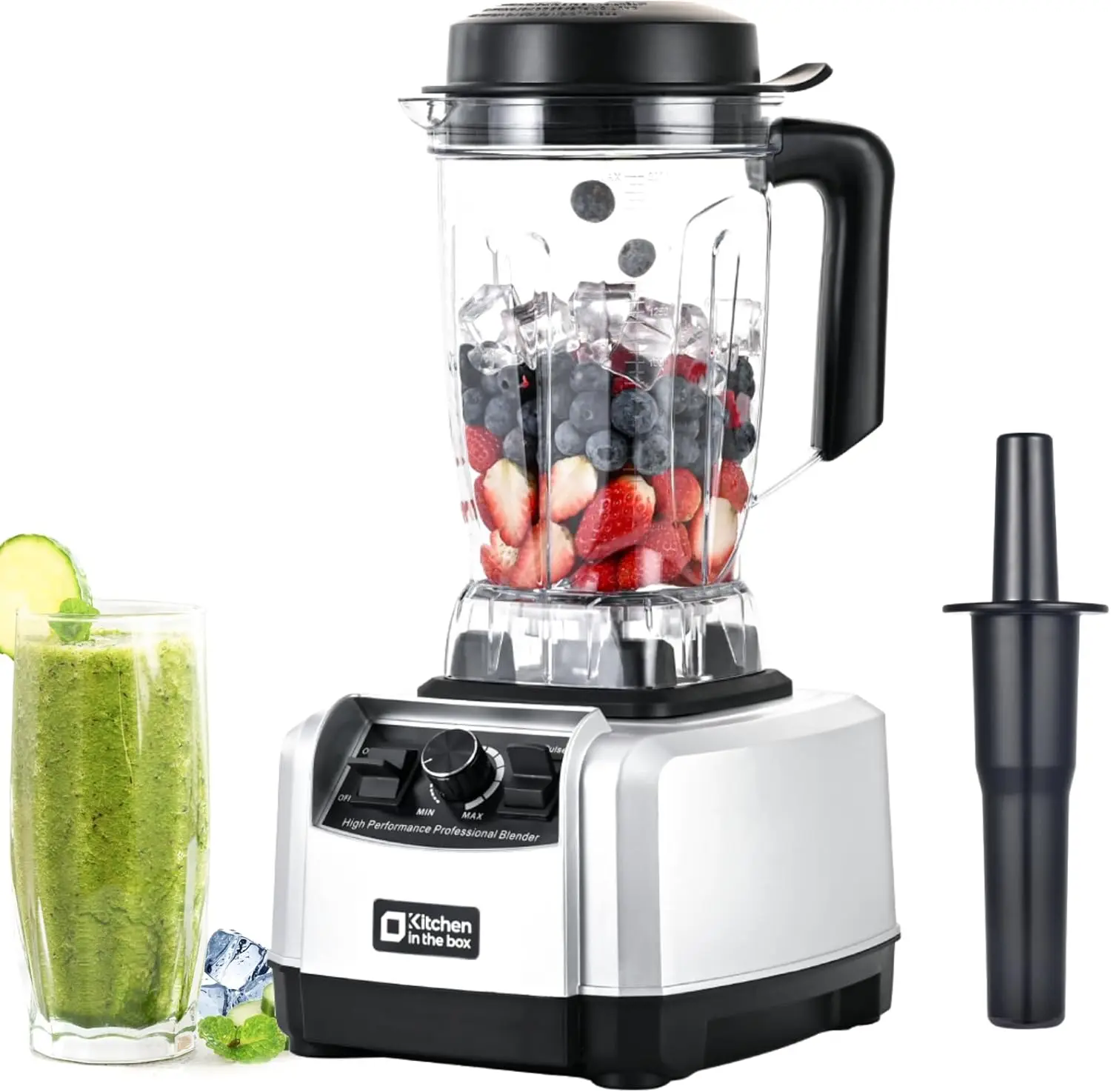 

68 OZ Professional High Performance Countertop Blender with Stainless Steel Blades, BPA Free Large Capacity Blender for Smoothie