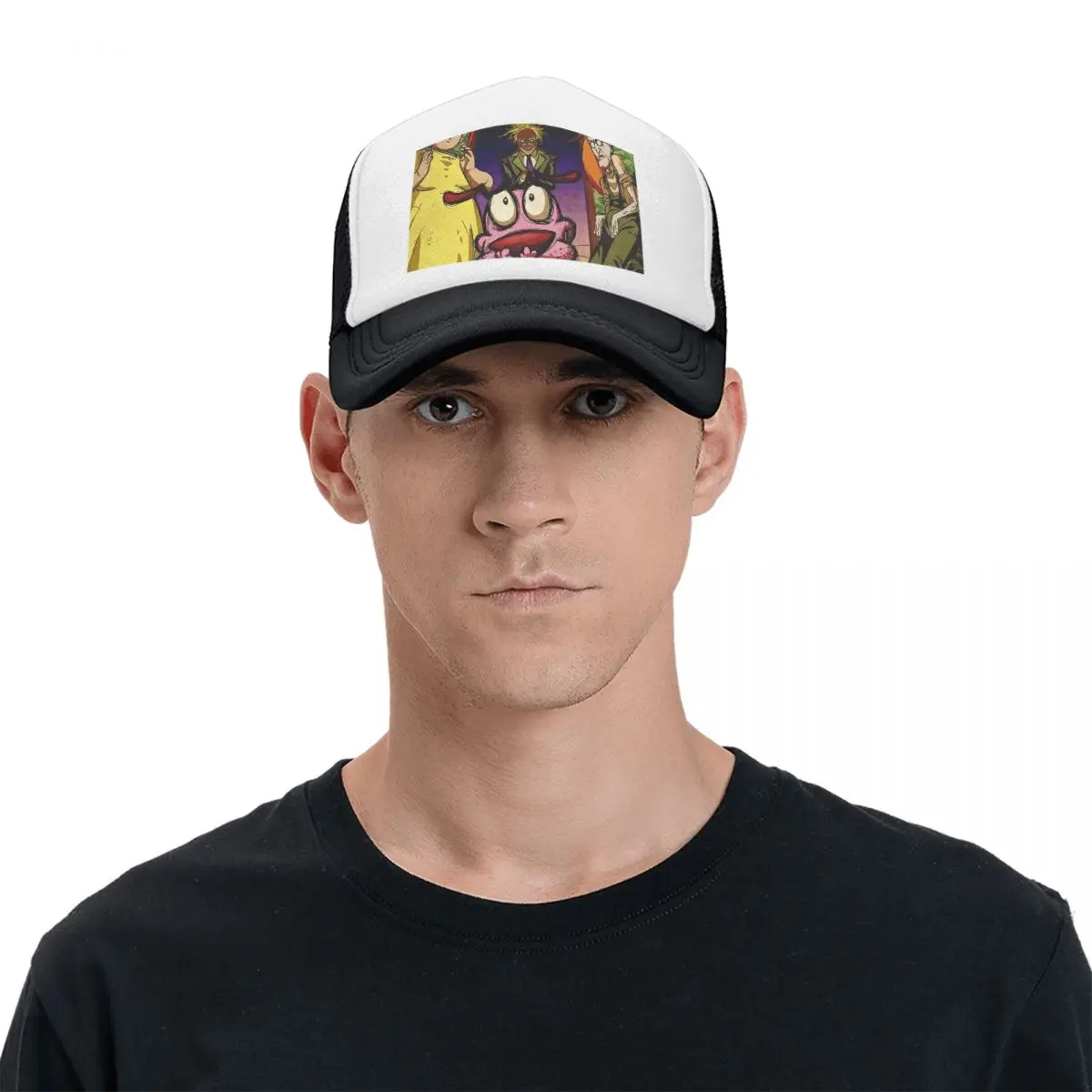 Cowardly Dog C-Courage Cartoon (7) Cap Fashion Mesh Baseball Caps Adjustable Hat Hip Hop Summer Unisex Baseball Hats