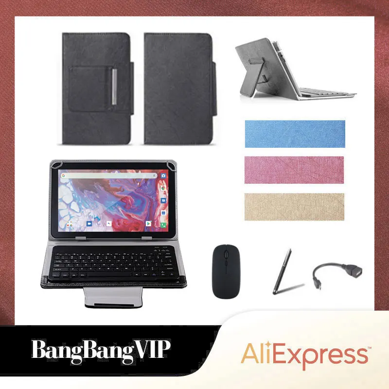 

Для Vertex X10 10,1-дюймовый планшет универсальный Bluetooth беспроводная мышь клавиатура подставка чехол Чехол