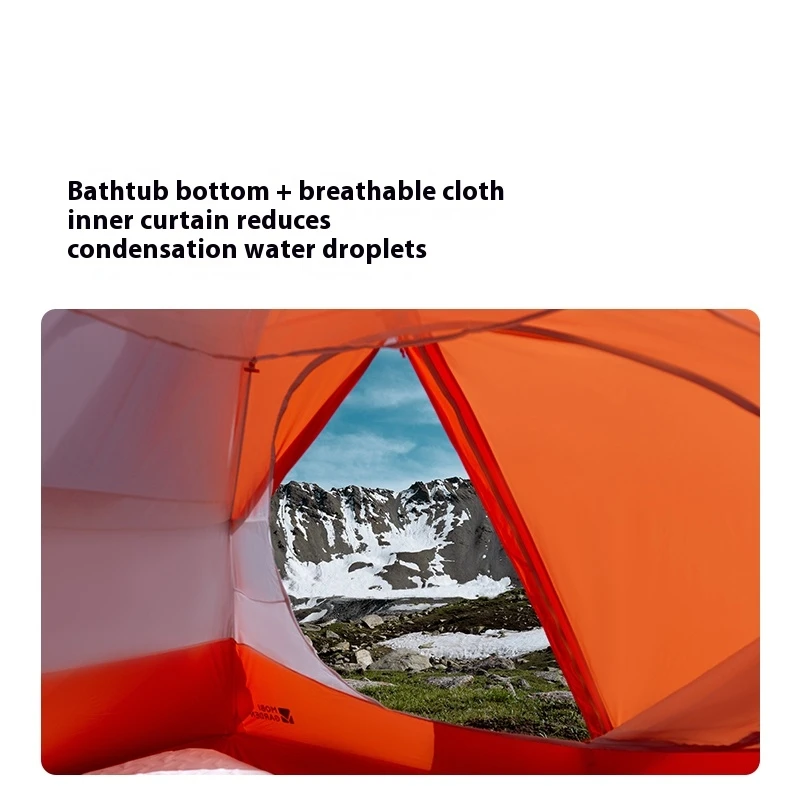 

MOBI GARDEN Cold Mountain Wind Wing High Altitude Hiking Tent With High Inner Dome Streamlined Stability Resistance To Level8