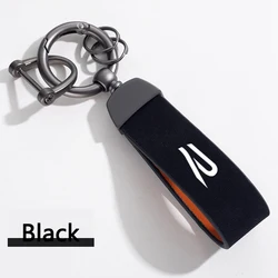 Zinc Alloy+suede Car Keychain Custom Car Emblem Gift With For VW R Golf Tiguan Jetta GTI Transporter Passat Polo Touran Arteon