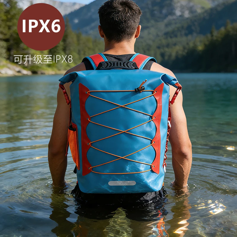 Outdoor 500D PVC IPX6 Waterproof Dry Backpack Kayak Bag Drawstring Drift Swimming River Trekking Shoulder Beach Diving Sport Bag