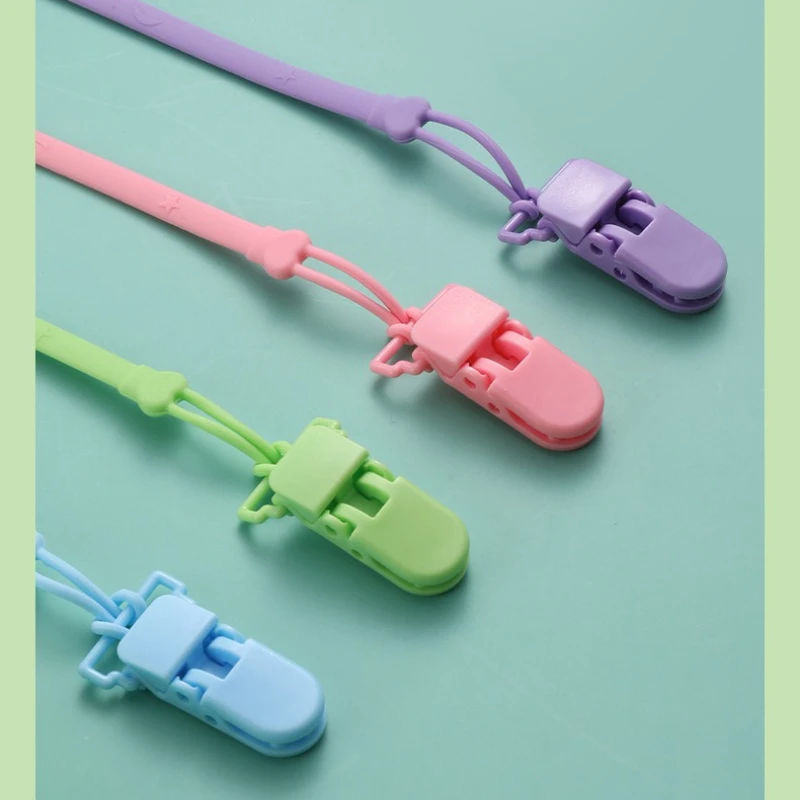 سلسلة سيليكون ربط حزام ل مصاصة الطفل التسنين كليب الوليد عضاضة سلسلة الحلمة حامل التمريض الملحقات #4