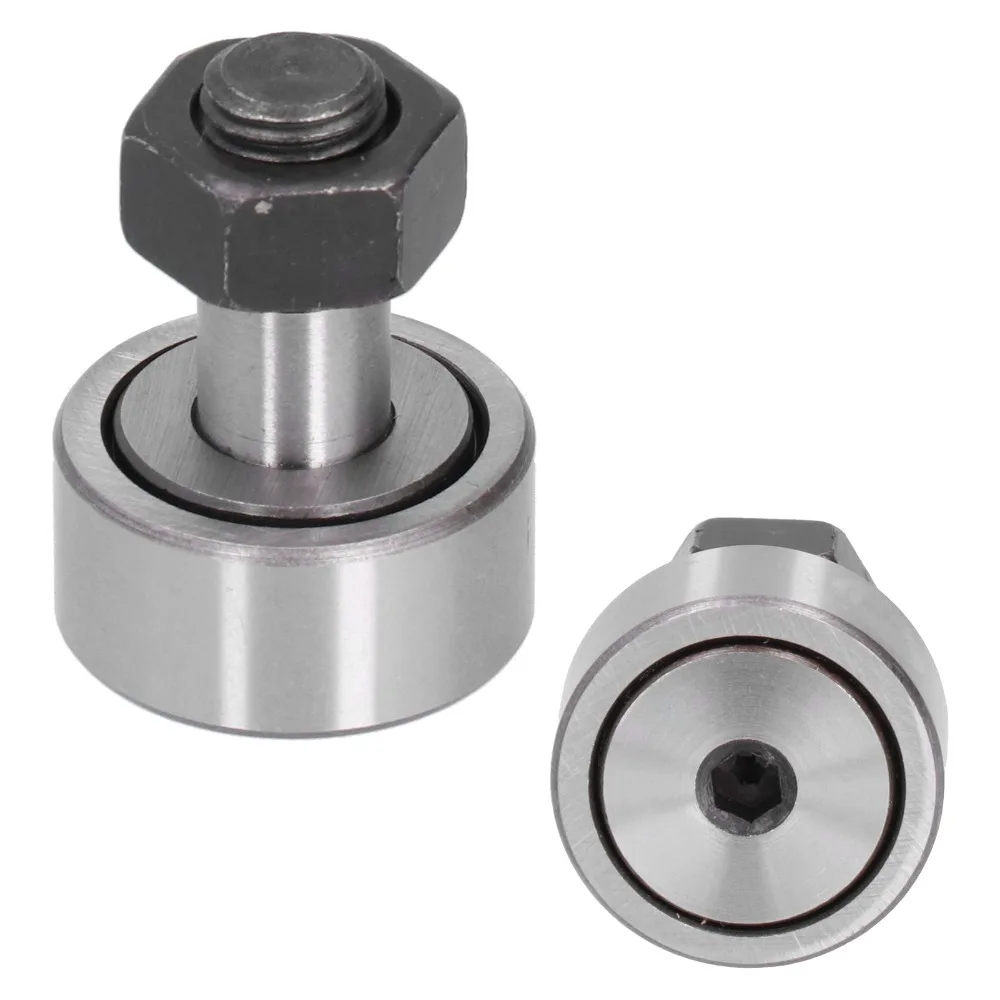 M12x1.5mm Thread CF12-1 Cam Follower 14mm Roller Width Stud Type Bearing Needle Roller Bearing 32mm Roller Diameter