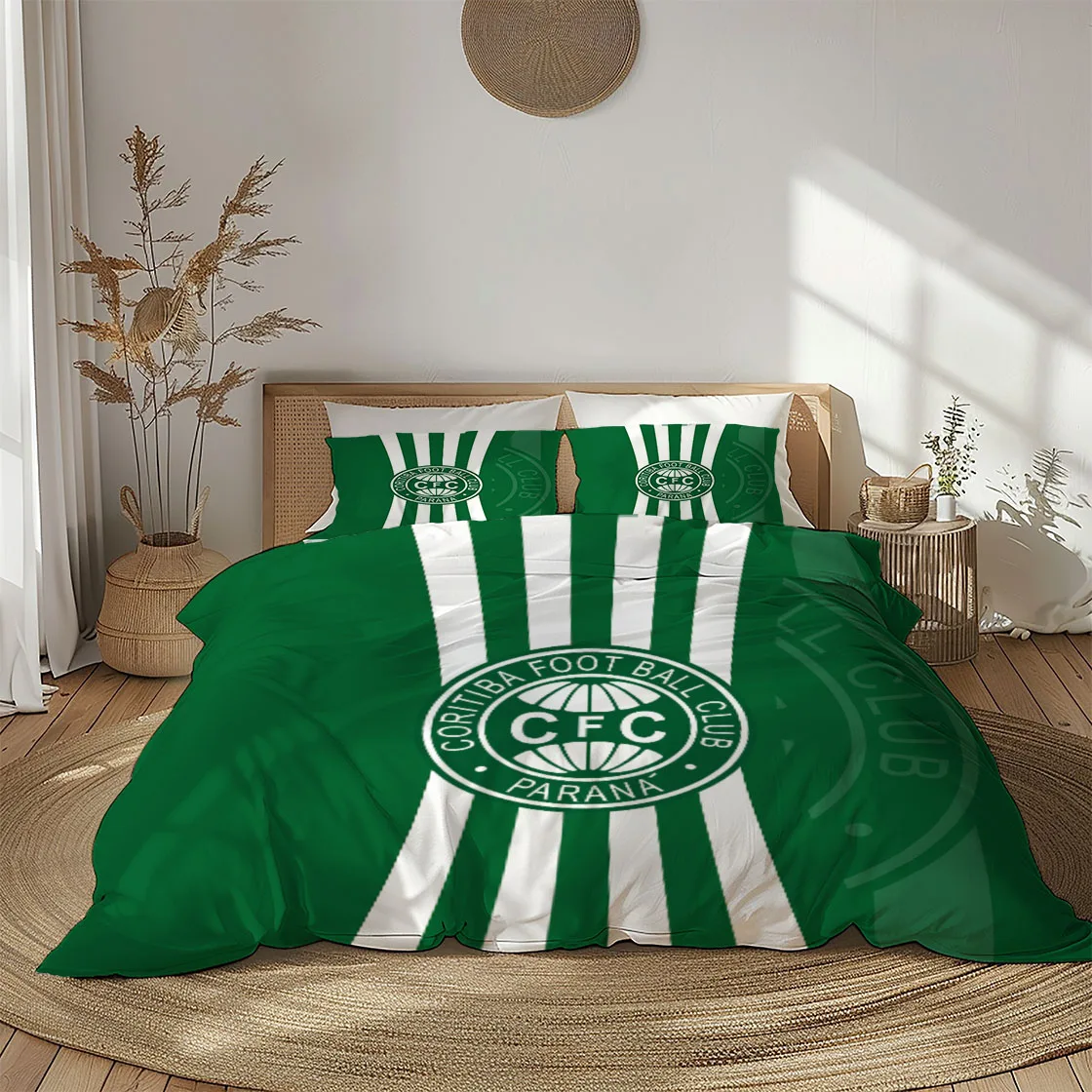 

Coritiba football Bedding Set King Queen Double Full Twin Single Size Bed Linen Set