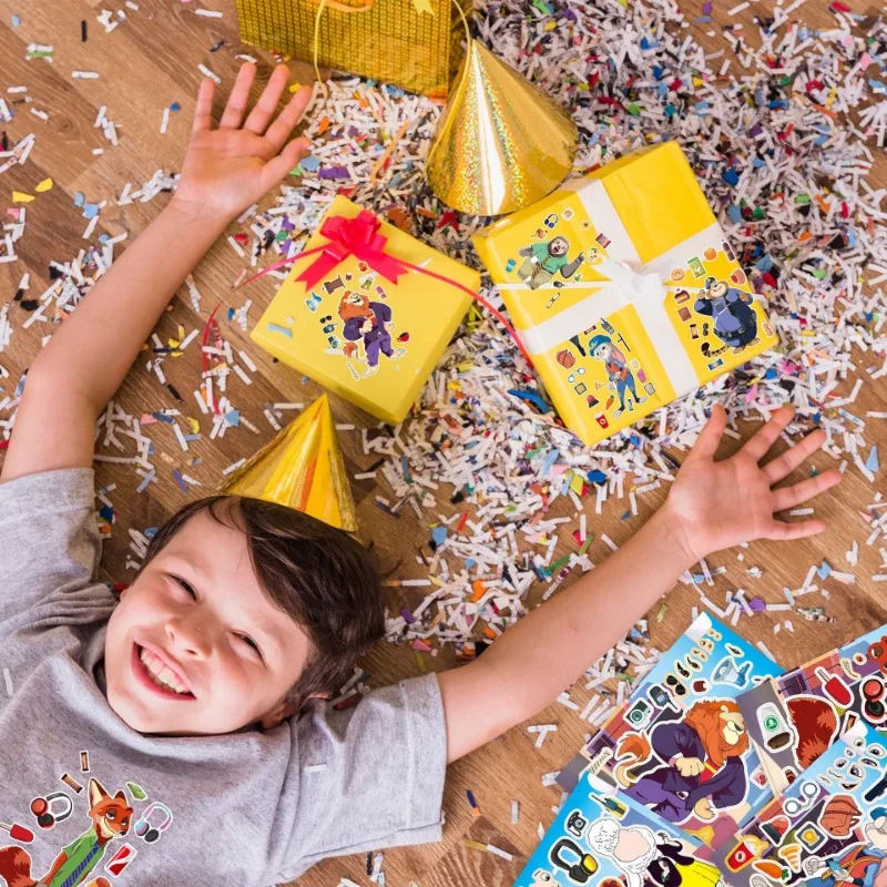 ديزني zuotopia 2 adesivos criativos meninos meninas جودي نيك كيبرا-cabeça adesivos شخصية dos desenhos animados #6