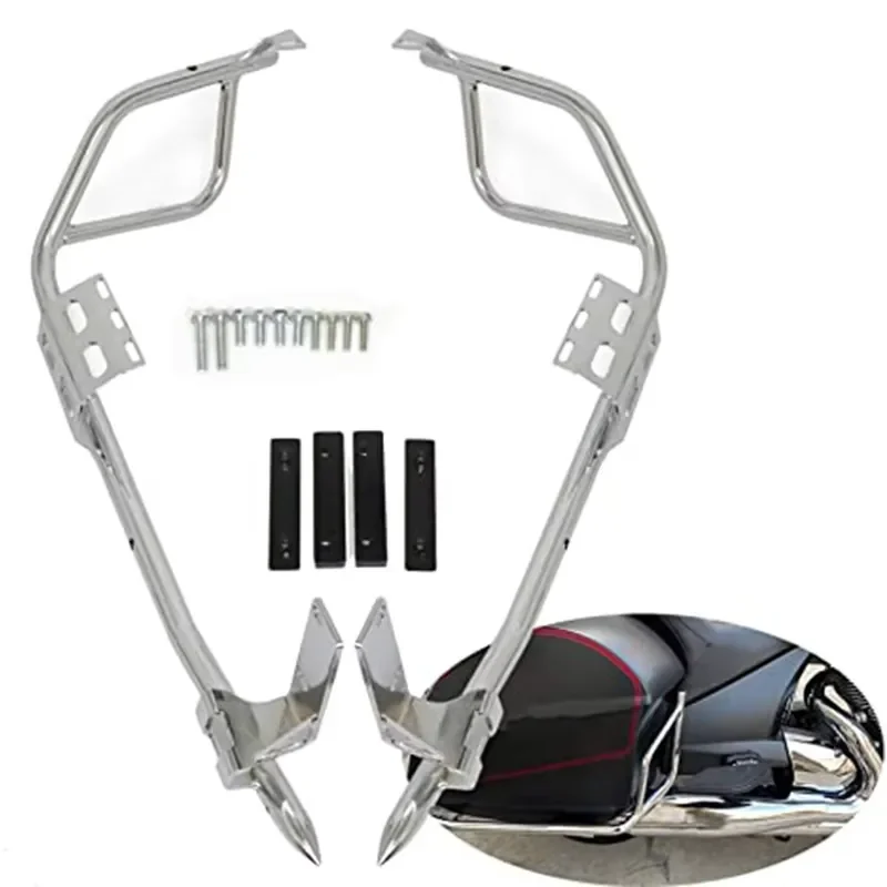 For Cr oss Country Tour Crossroad Motorcycle Saddle bag Guard Rails Highway Engine Saddlebag Guard Rear Crash Bar