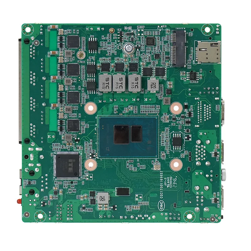 Jaringan IKuaiOS Motherboard 4LAN 2.5G Ethernet di dalam N100 N305 Nano ITX cocok router firewall BKHD Embedded