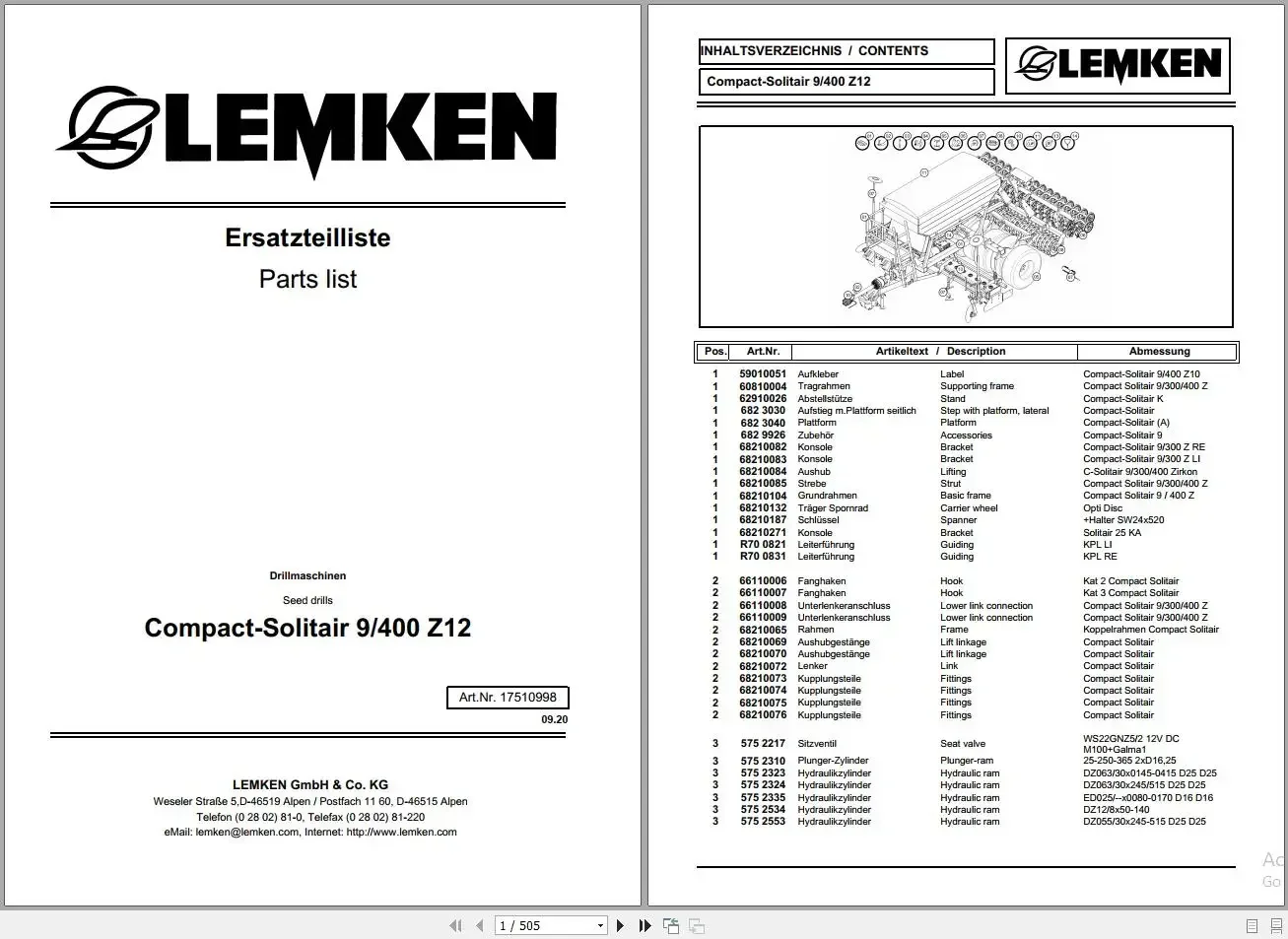 EPC-SOFTWARE Lemken Agricultural 8.14 GB PDF Part List Update 2022