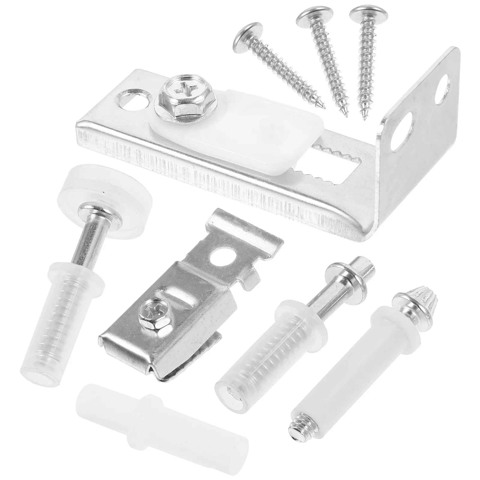 

1Set Bifold Door Hardware Kit Stainless Steel Folding Sliding Closet Door Track Smooth Operation for Home Office Mall Use