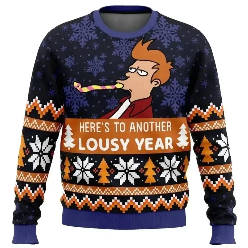 

Хорошо! We Wish You A Futurama Ugly Merry Christmas Hoodie 2025 Модная мужская толстовка с капюшоном Весна и осень Женская толстовка