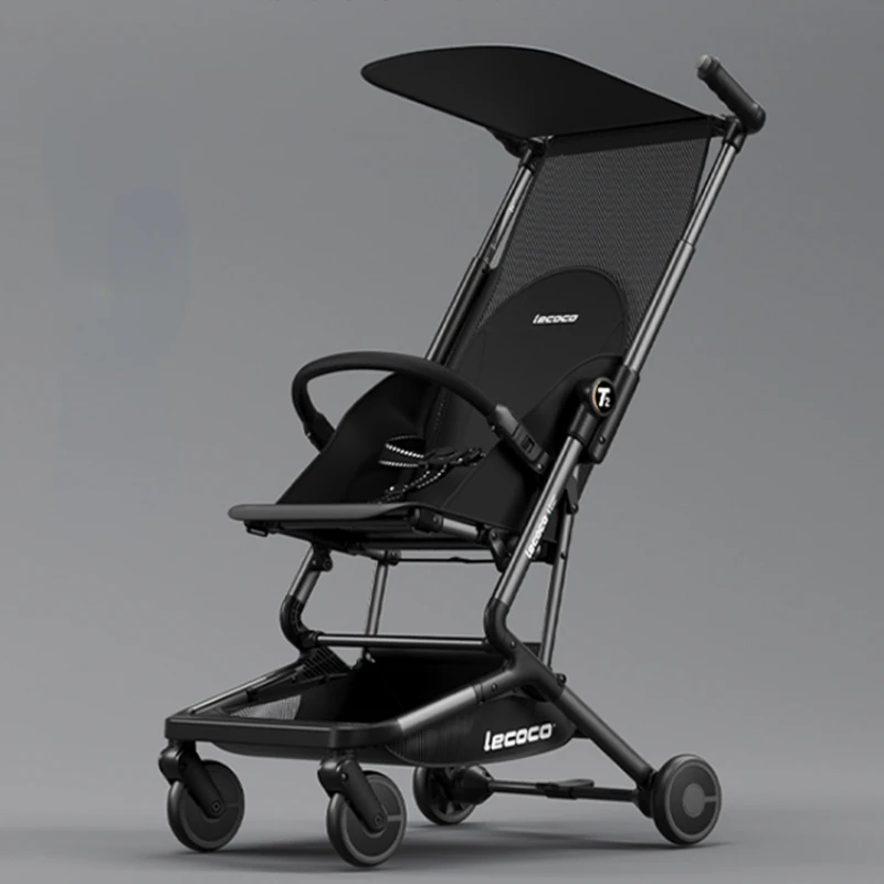 The Ultimate Lightweight Stroller - Four-Wheel Suspension,Shock Absorbing, Portable,and Anti-Rollover Baby Stroller Baby Trolley