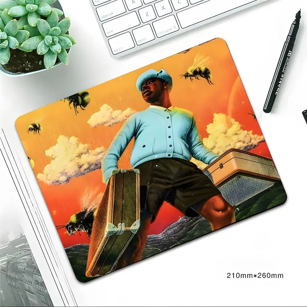 لوحة ماوس تايلر لصبي الزهور ، وسادة ماوس مطاطية صغيرة مانعة للإنزلاق ، سطح مكتب عالمي ، كمبيوتر محمول ، بسيط ، مكتب ، لعبة ، رياضة إلكترونية #5