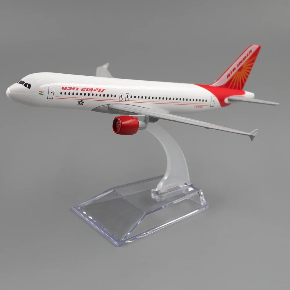 1/400 Scale Alloy Aircraft Airbus a320 Air India 16cm Airplane Children Gift for Home Desk Decoration