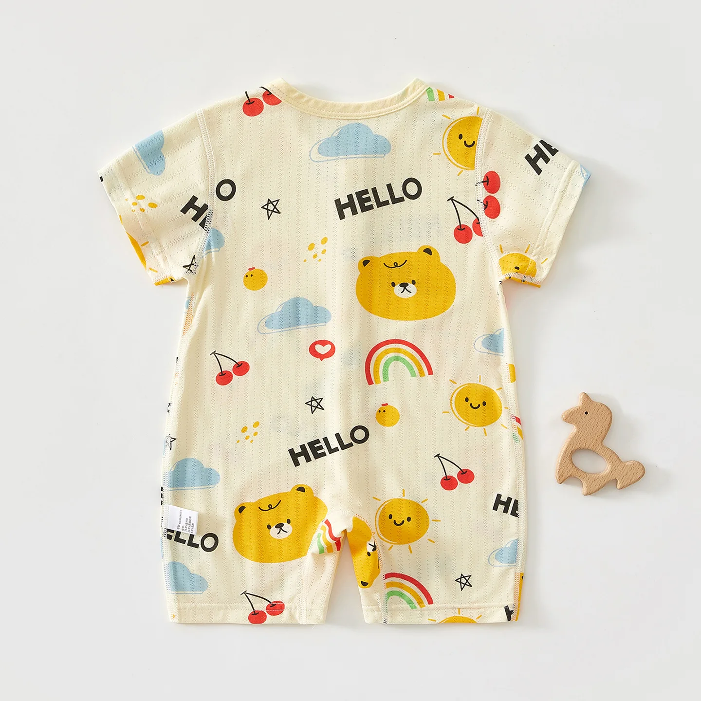 Baby clothes summer thin modal short-sleeved newborn onesie boneless Romper cute baby summer climbing clothes