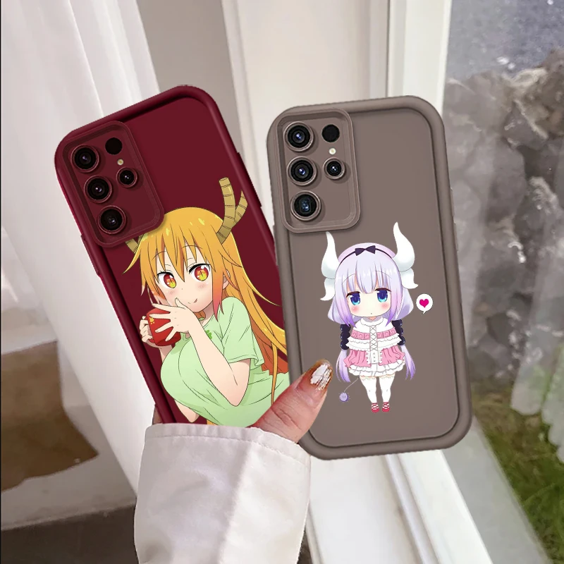 Art M-Miss Kobayashi Dragon Maid For Samsung Note 20 S24 S23 S22 S21 S20 Ultra Plus FE A25 A23 A22 A15 A31 5G Eye Ladder Cover