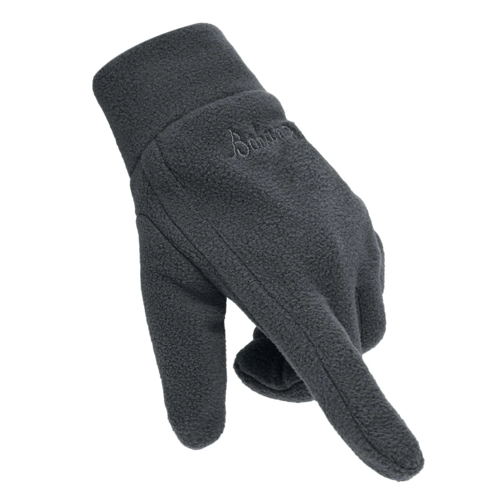 2022 Men\'s Winter Gloves Solid Women Outdoor Polar Fleece Thick Warm Cold Gloves Motorcycle Cycling Wrist Glove black Mittens