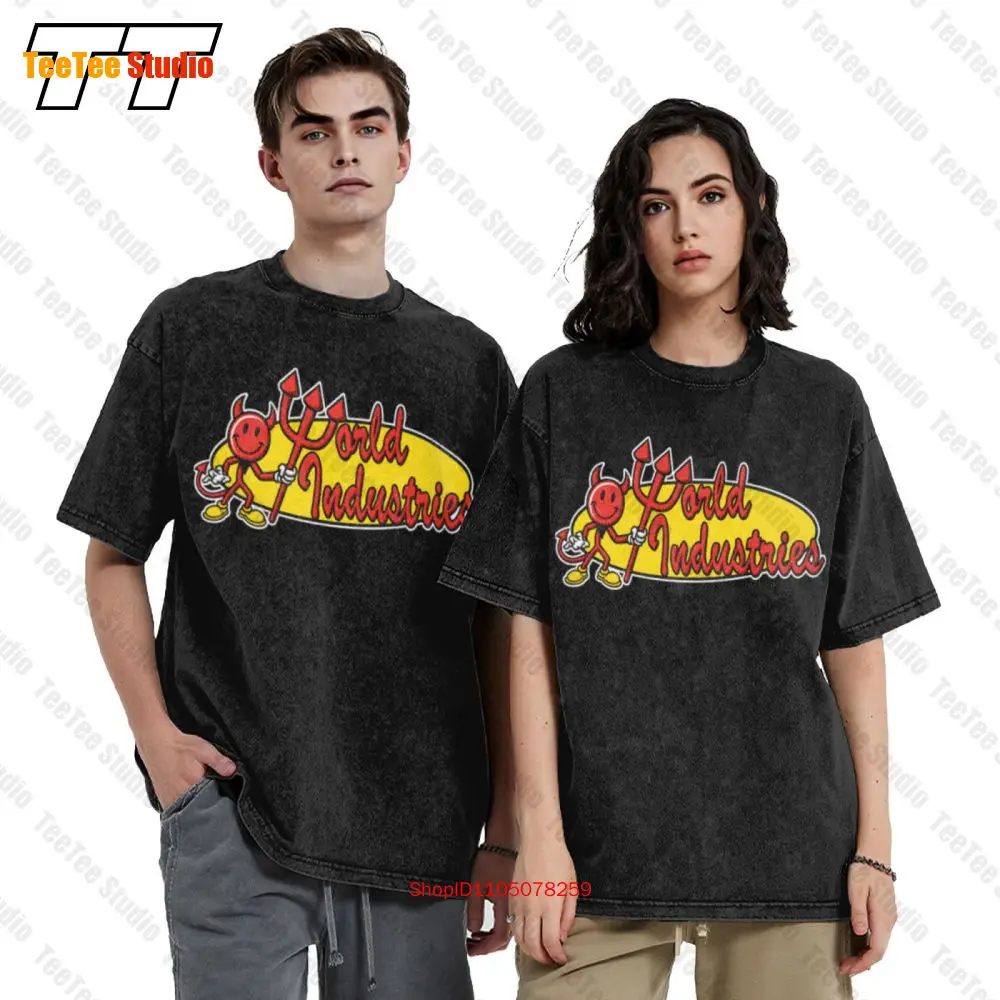 World Industries Devil Man Black Skateboard Skate Vintage Oversized T-Shirt UMU3