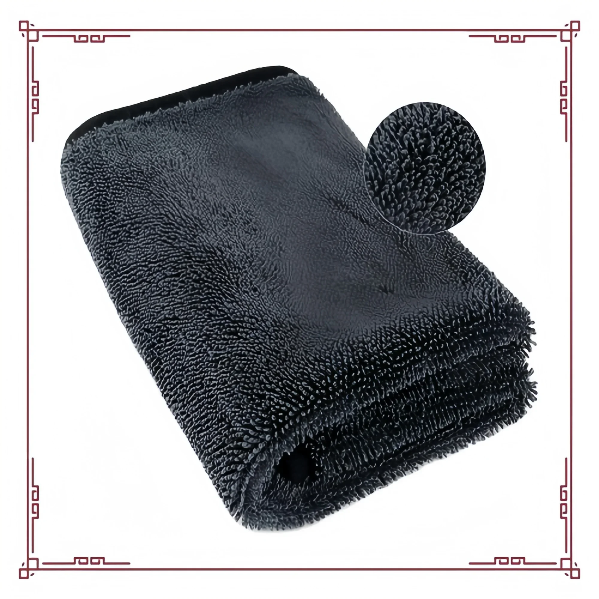 XL 35x24 "600GSM منشفة من الألياف الدقيقة - فائقة الامتصاص وخالية من الوبر لغسيل السيارات وتجفيف التفاصيل #2