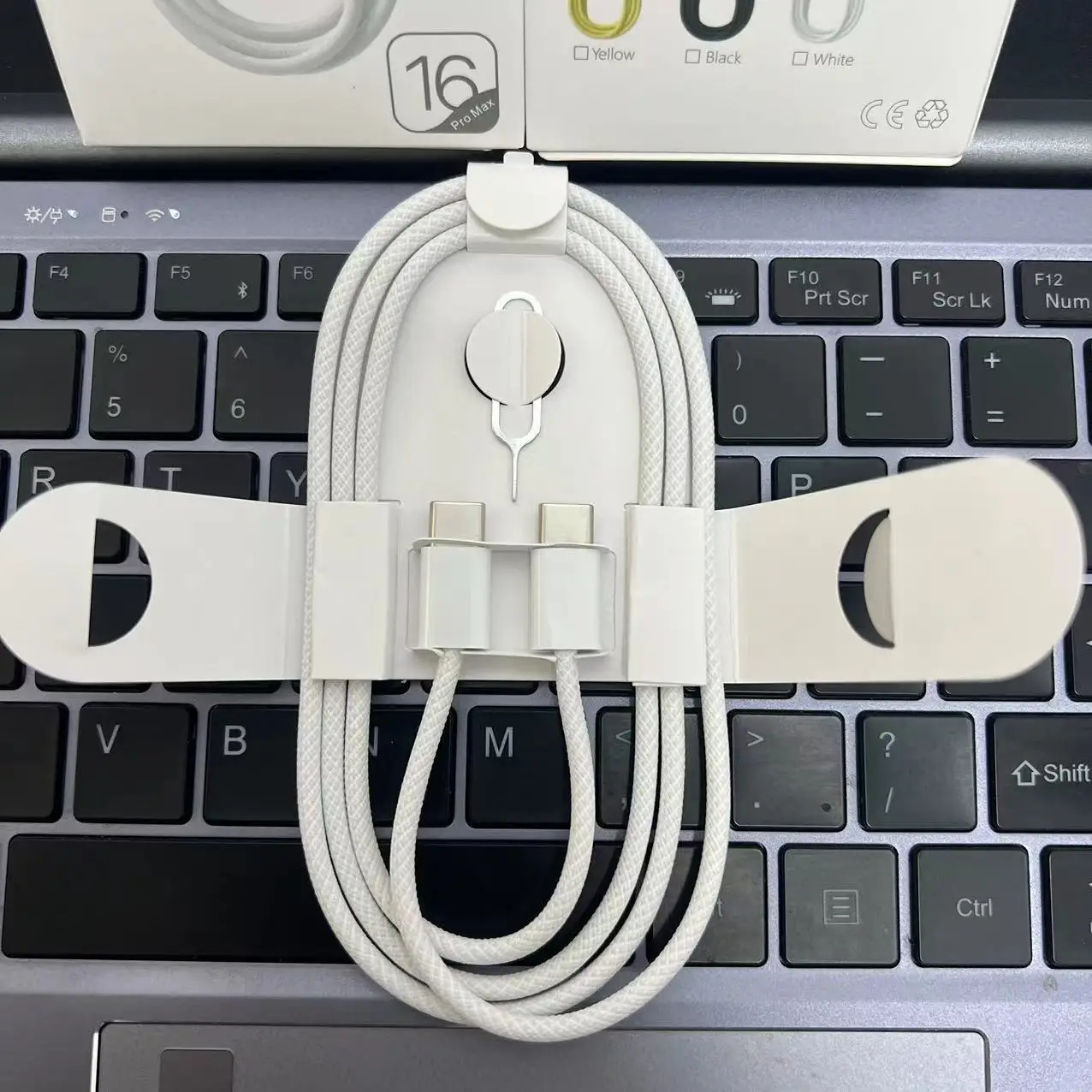 كابل بيانات مزدوج من النوع C إلى C بقدرة 60 وات USB-C خط كابل لهاتف Apple IPhone 16 17 Pro Max لهاتف Samsung Huawei Xiaomi USB C ملحقات سلكية