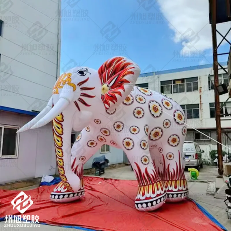 Giant inflatable elephant air model flower elephant animal mascot balloon decoration props