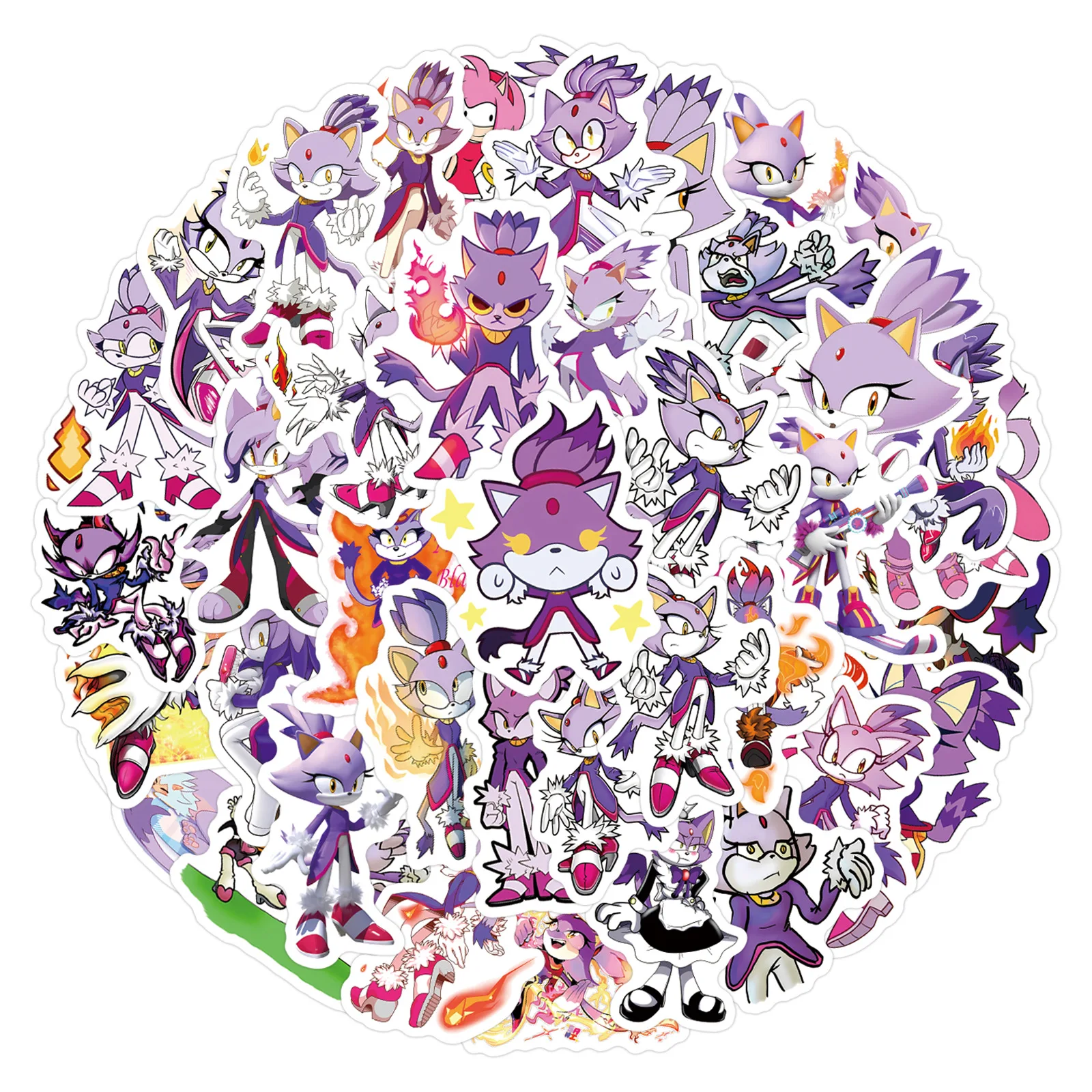 55 pçs dos desenhos animados blaze adesivos engraçado ouriço decalques crianças brinquedo diy decoração portátil guitarra telefone geladeira mala carro graffiti presente