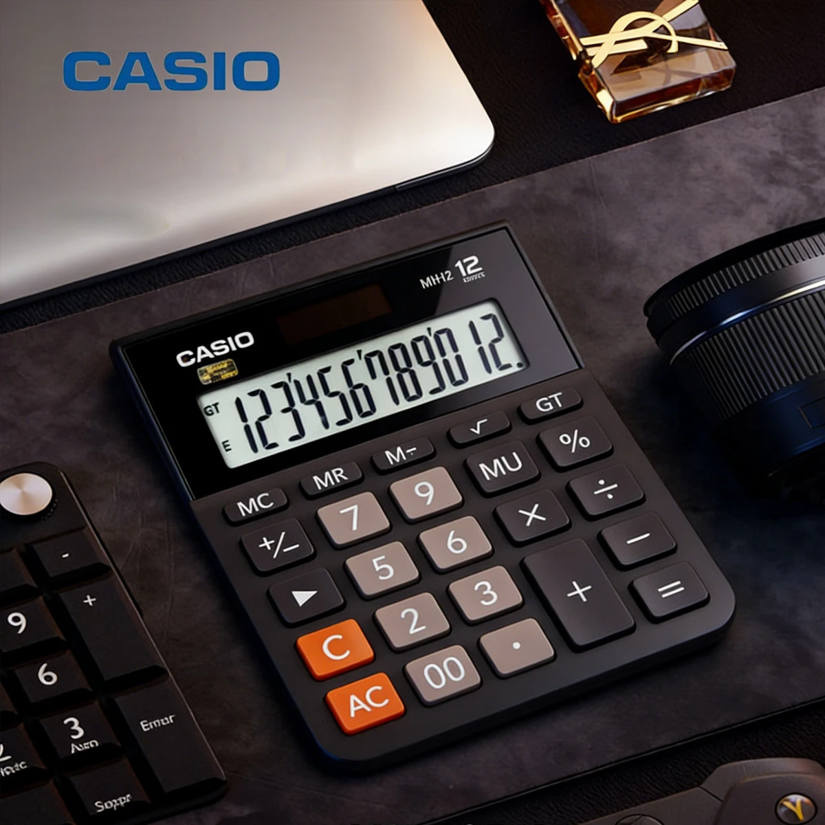 

CASIO GX-12B Desktop Cashier Accounting Financial Calculator, 12-Digit, Large, Medium, Small Solar-Powered, for Hotel, Catering,