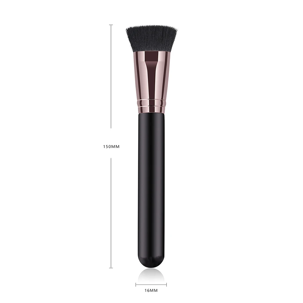 

Pvc Flat Foundation Synthetic Bristles For Smooth Makeup Application No Hair Falling Long Lasting Flat Foundation Brush