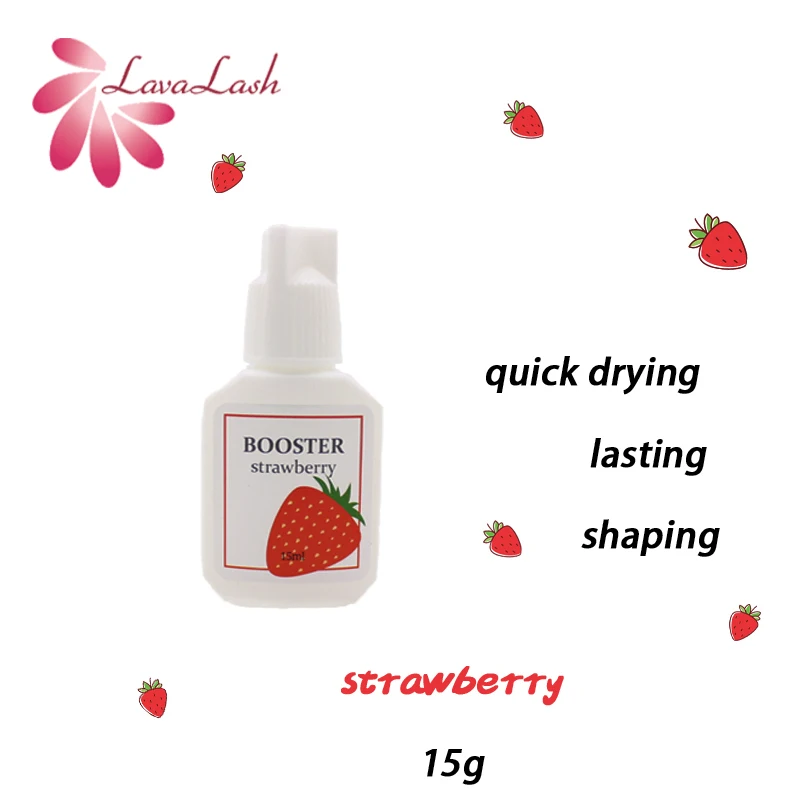 

15g Origin Korea Booster Strawberry For False Eyelashes Extensions Longer Duration More Firm Primer