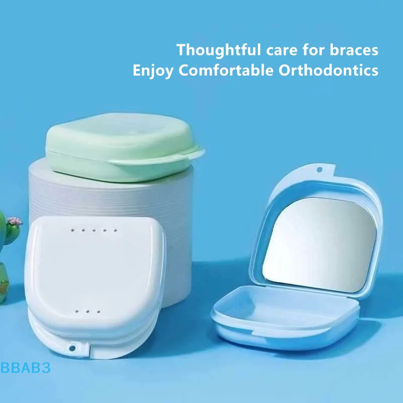 

【B】1/5 шт. коробка для лотка для зубных протезов с зеркалом, коробка для стоматологического фиксатора, пластиковый контейнер для зубов, коробка для зубных протезов, защитный чехол для вставных зубов