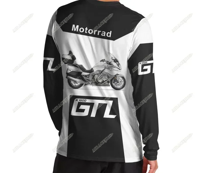 For BMW Motorrad K1600 GTL Long sleeves T-shirt Sport Motorcycle Travel Riding Summer Men's Quick Dry Breathable Anti-UV Jerseys