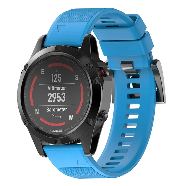 Weiche Silikonbänder für Garmin Forerunner 945/935 Fenix 3/3HR/5/5S/5Plus/6/6X/6Pro Armband 20mm 22mm 26mm Armbänder Armband