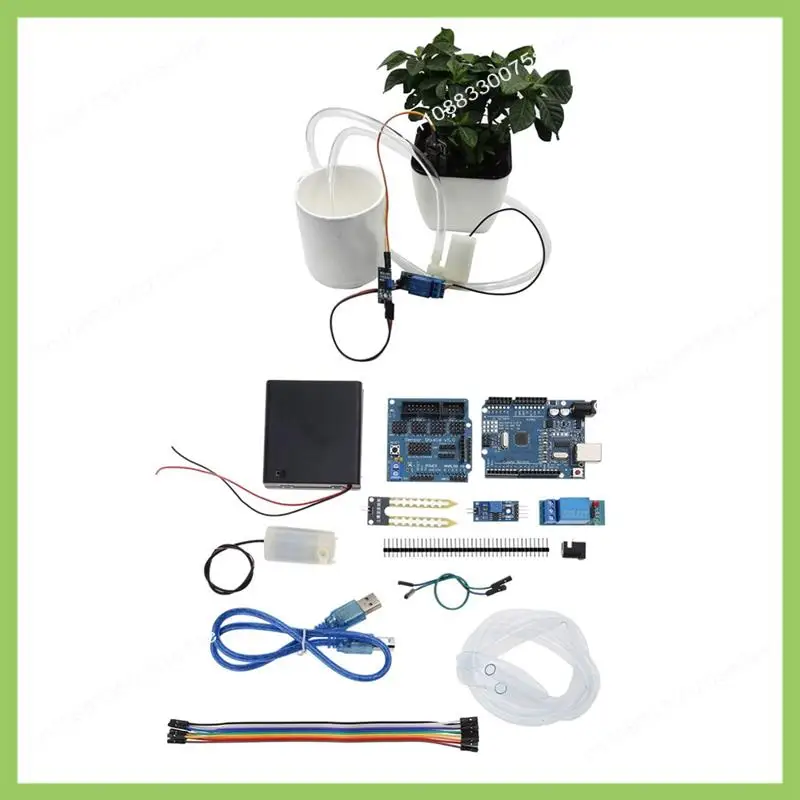 Y19A Automatische Bewässerung System Selbst Bewässerung DIY Kit Garten Gewächshaus Blume Wasserpumpe Boden Feuchtigkeit Sensor Relais Modul