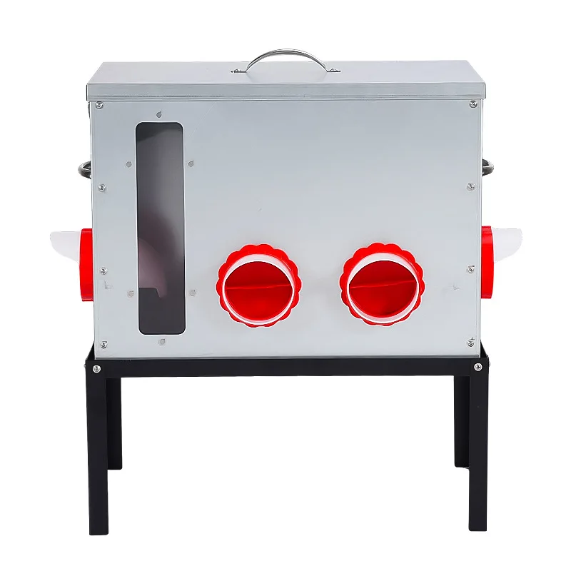 New chicken feeder, chicken automatic feeding trough 6 holes no waste gravity feeder with top cover waterproof trough