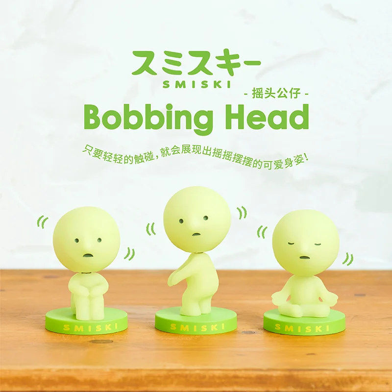 

Smiski Bobbing Head ПВХ экшн-фигурка Женская 100% оригинальная Коллекционная модель куклы игрушки реальный снимок