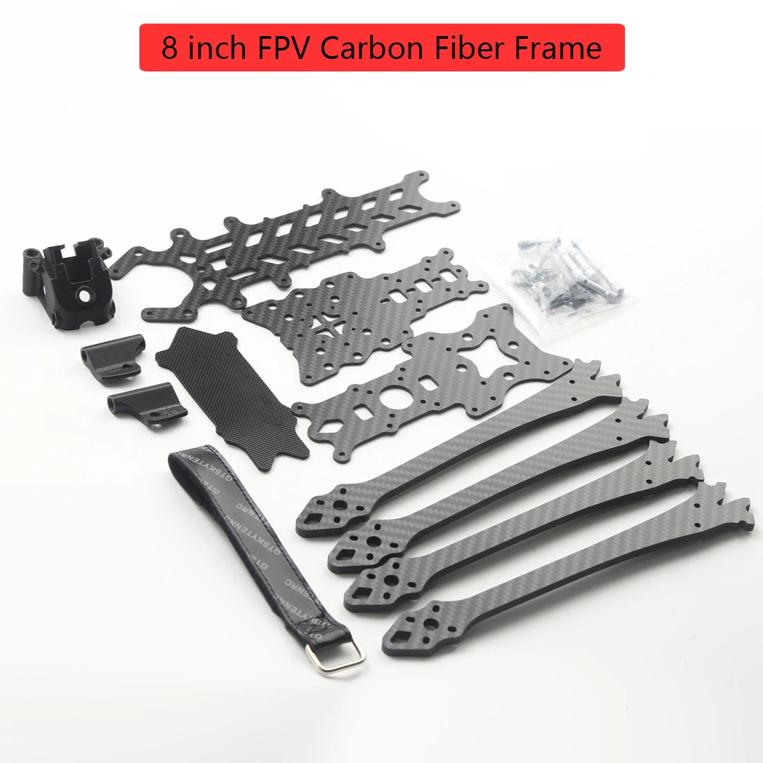 Bees FPV Drone Carbon Fiber Freestyle Frame Kit met 7/8 inch wielbasis 295mm/375mm arm Lange afstand Geschikt voor Freestyle vliegen