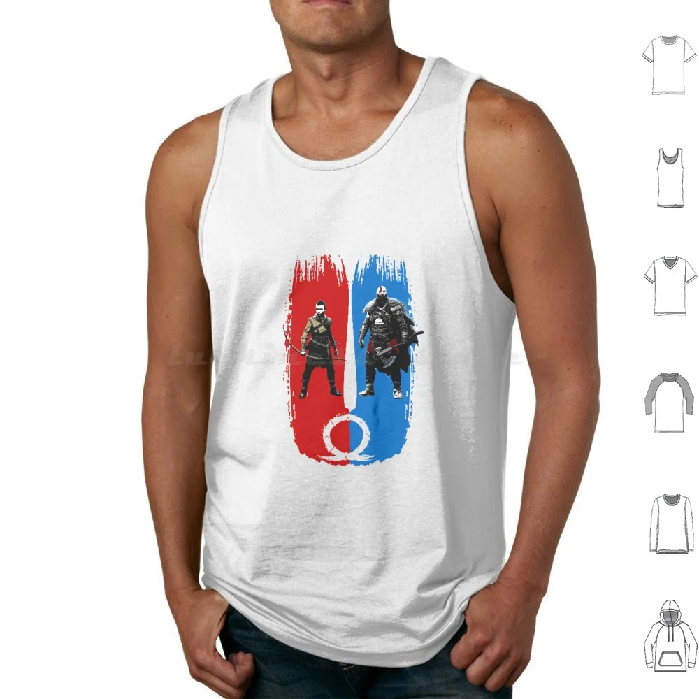 God Of War Ragnarok Tank Tops Vest Sleeveless God Of War God Of War 4 God War Kratos Atreus Axe Leviathan Killer Kill