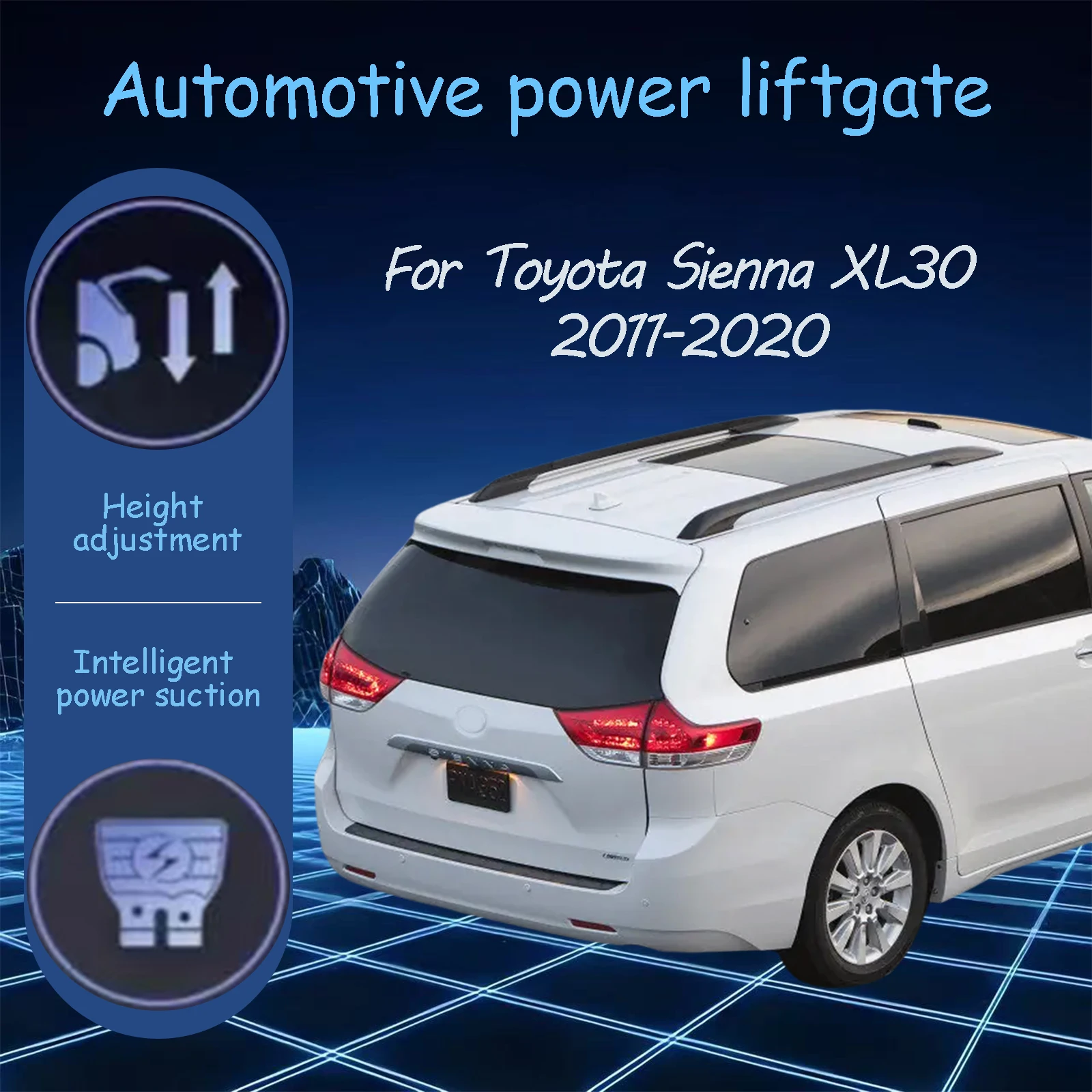 

For Toyota Sienna XL30 2011-2020 Electric tailgate automatic suction locks suitable Trunk modification system