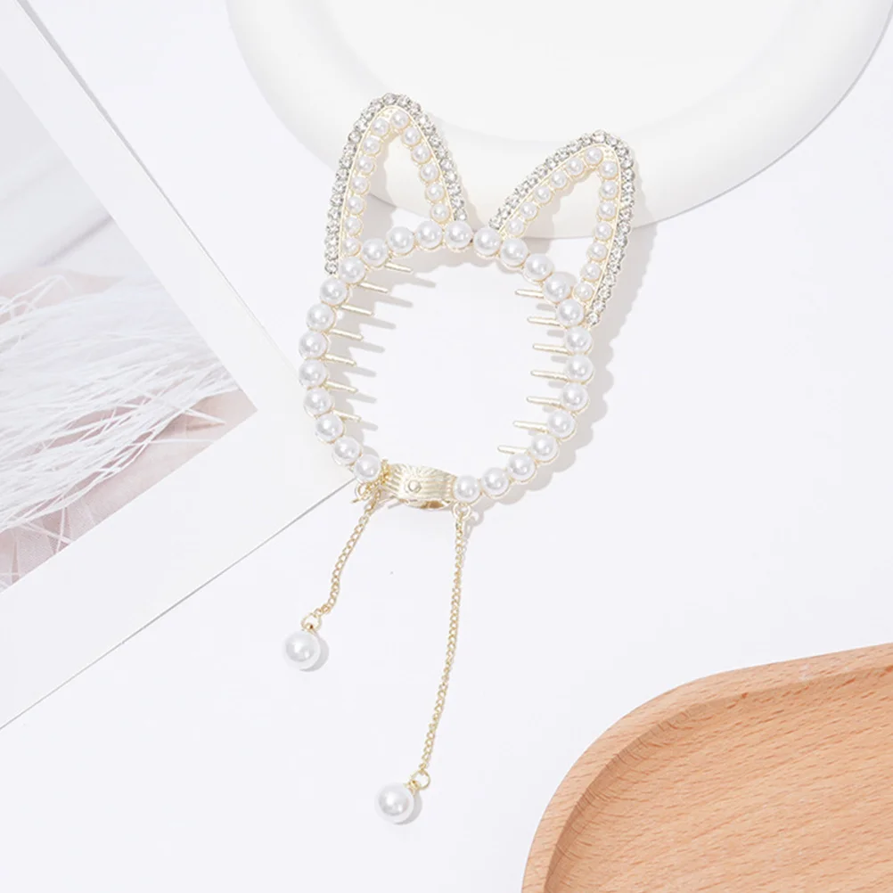 مشبك شعر أنيق على شكل كعكة من حجر الراين للفتيات، إكسسوار تصفيف لطيف على شكل ذيل حصان، مشابك معدنية مزخرفة لحفلات الزفاف اليومية