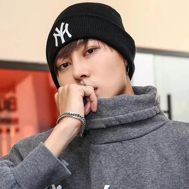 Winter Hats for Women Men Beanies Knitted Hat Girls Autumn Female Caps Bonnet Unisex Warm Solid Beanie Hat Brand Dropshipping