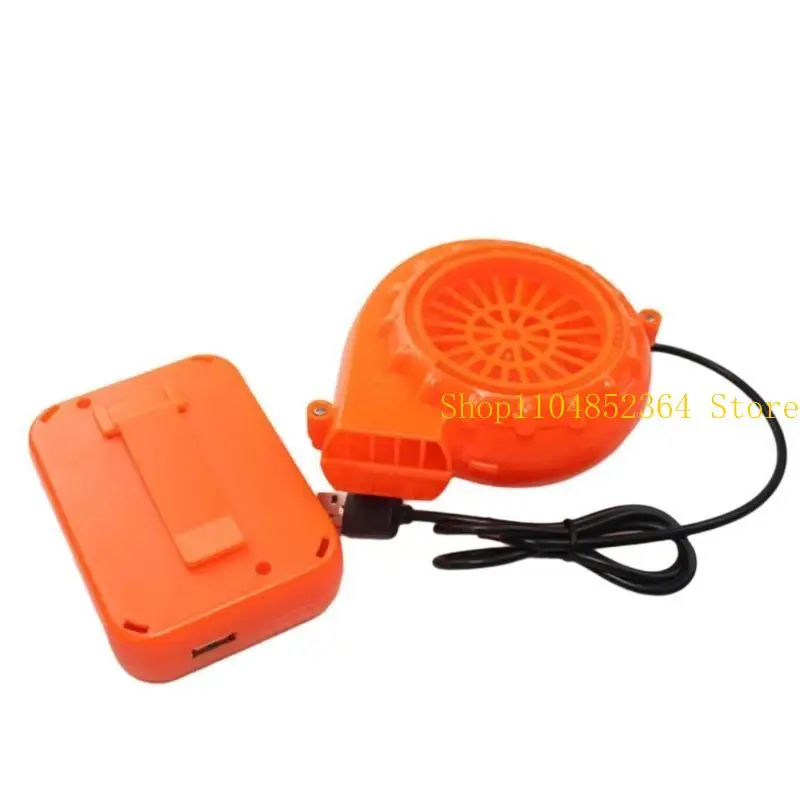 

652F Electric Battery Powered Blower With Battery Case Air Blower Large Air Volumes USB Air Blower Pumps for Halloween Dinosaur