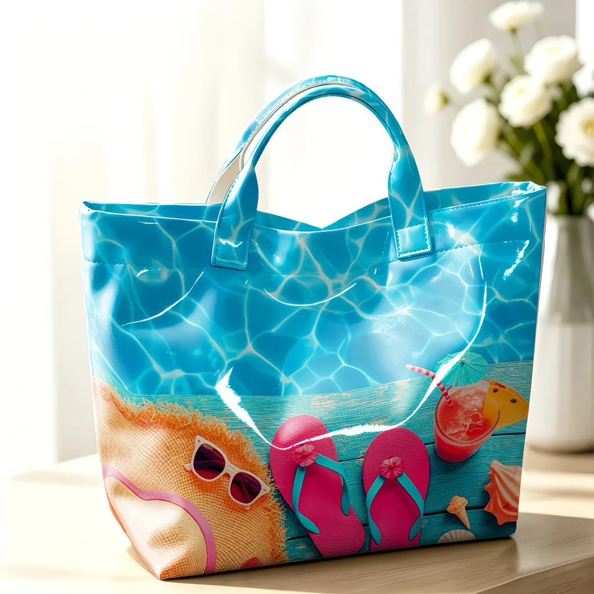 3D Print Quilted waterproof canvas Bag Shoulder Bag Shopping Tote Bags Handbag Travel Beach Hiking Camping