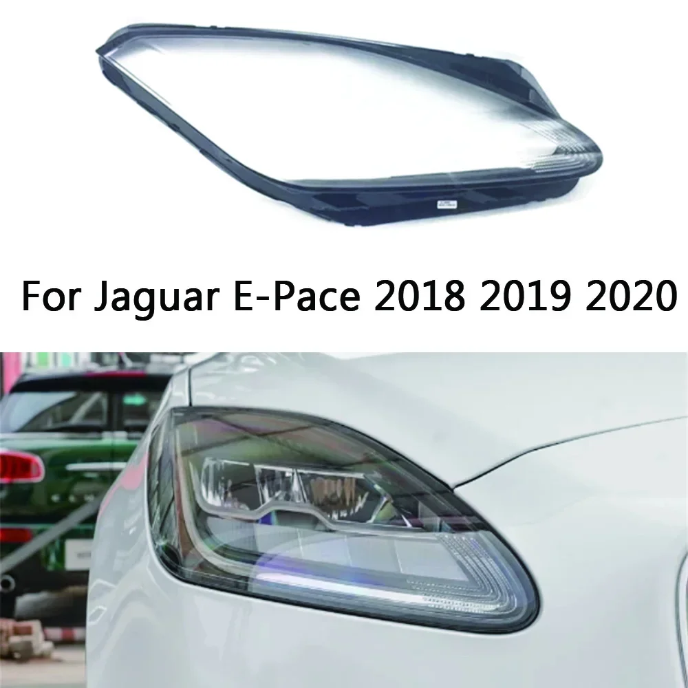 

For Jaguar E-Pace 2018 2019 2020 Car Headlight Cover Lampshade Waterproof Bright Shell Cover HeadLamp Clear Lens Cover