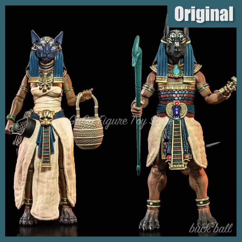 Original Four Knights Studio 1/12 Mythical Legion Agent 7 Inch Egypt Limited Anubis Catwoman Buster Action Figures Toys Gifts