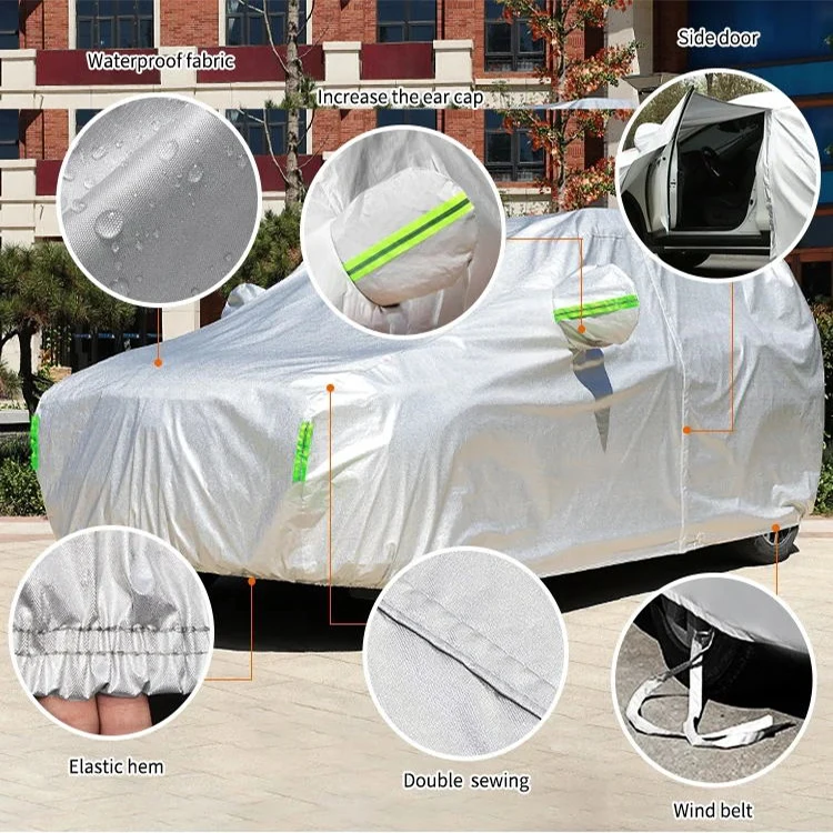 Winter Waterproof And Dust-Proof Car Cover Outdoor Cotton Thickened Hail-Proof Suv Car Cover