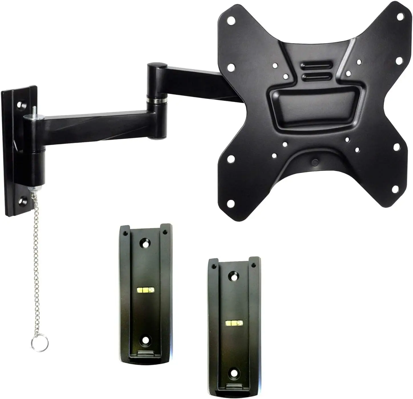 

Portable Locking RV TV Mount with 2 Wall Plates, Full Motion Arm, Rust-Resistant Aluminum, Fits TVs up to 50", 200x200 VESA for