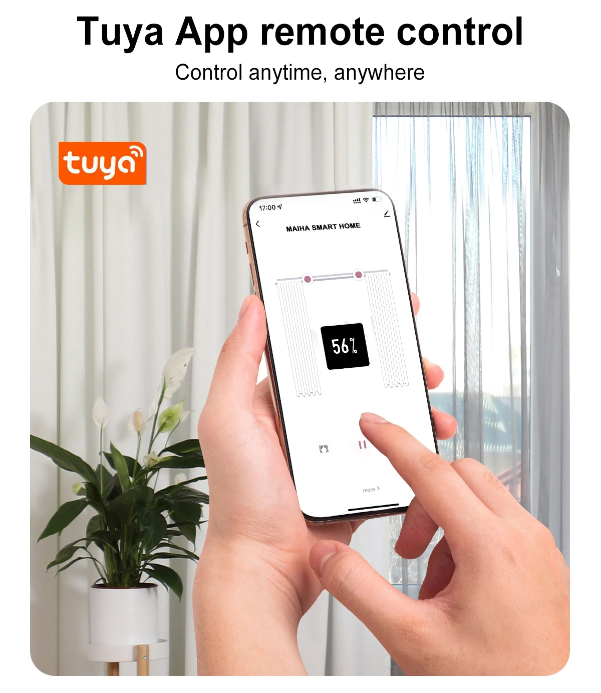 STLF المنزل الذكي نظام الستار الآلي القابل للتخصيص التحكم عن بعد الكهربائية التلقائي محرك الستارة فتاحة الستار التلقائي #4