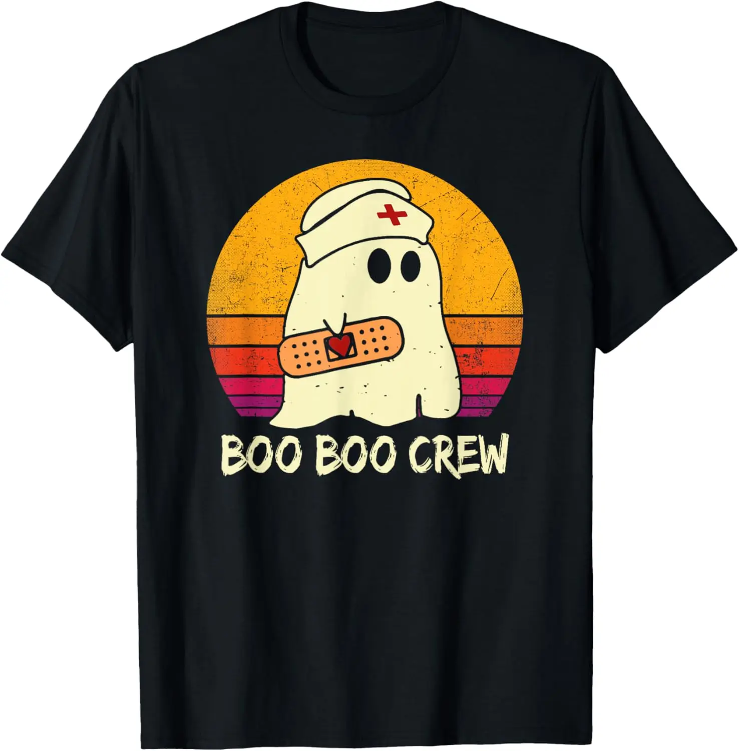 

Футболка Boo Boo Crew Ghost Nurse в стиле ретро на Хэллоуин для кормления RN EMT EMS