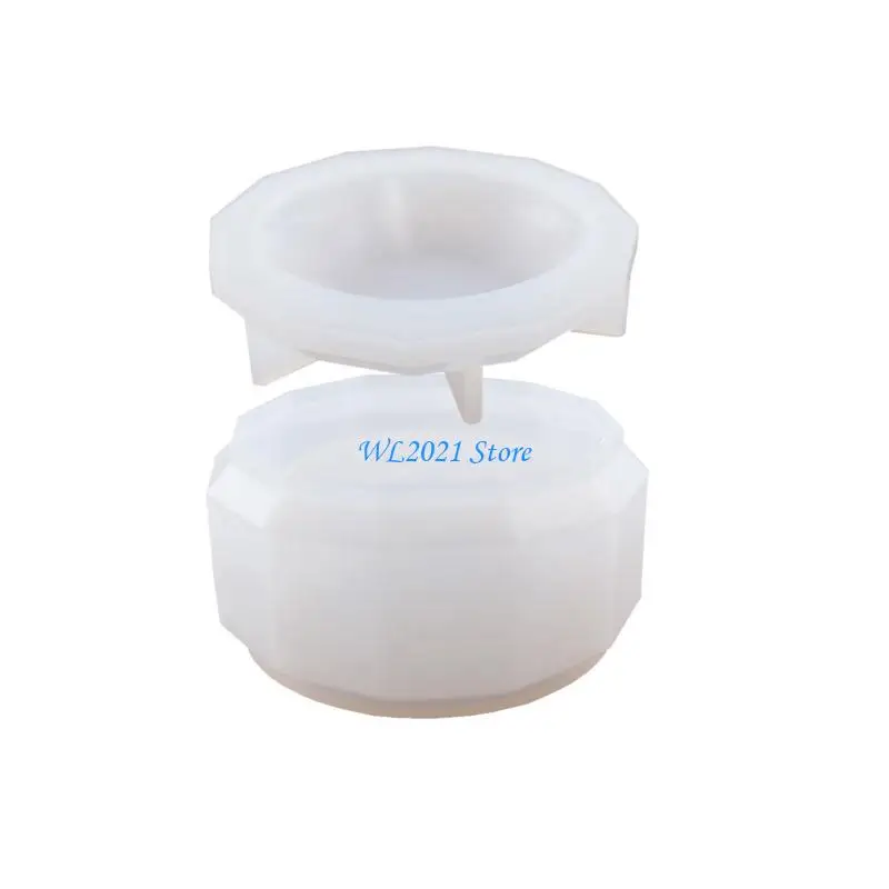 

G5GC 4Pcs Resin Molds for Bathroom Accessories Set Silicone Molds for Resin Casting Toothbrush Holder Cup Diffuser Bottle